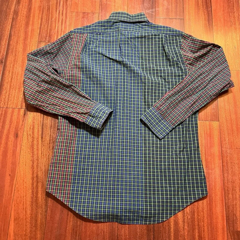 Vintage Polo Ralph Lauren Shirt Mens Large 16 Colorblock Regent Classic Y2K